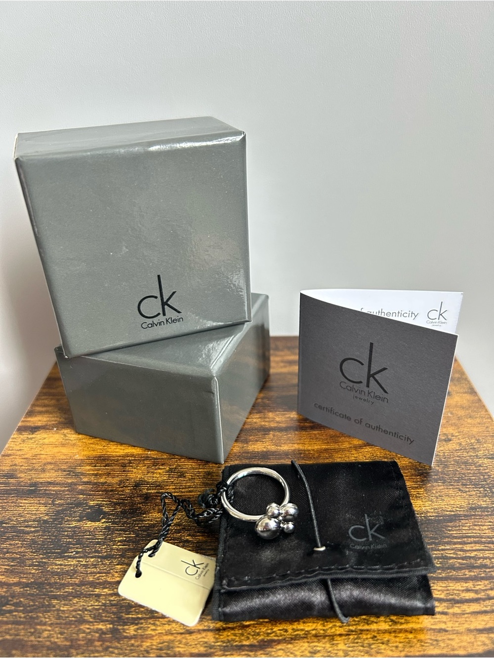 Calvin Klein Spin Anxiety Fidget Ring MSRP $110